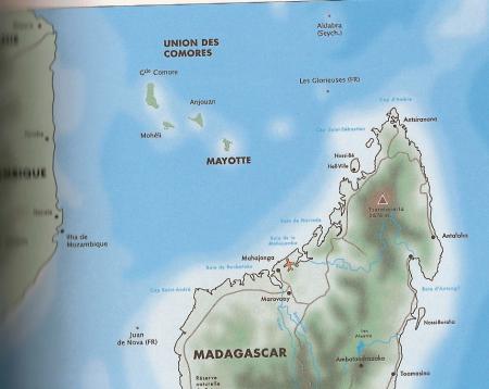 MAYOTTE au niveau de l'ocean indien