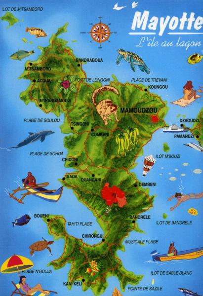 la repartition des sites touriistiques mahorais