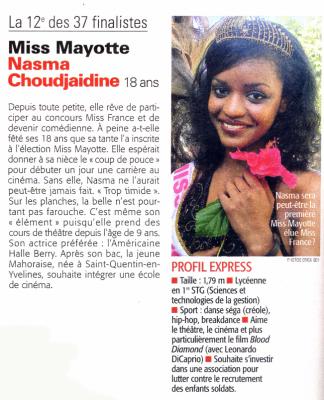 Miss MAYOTTE 2008